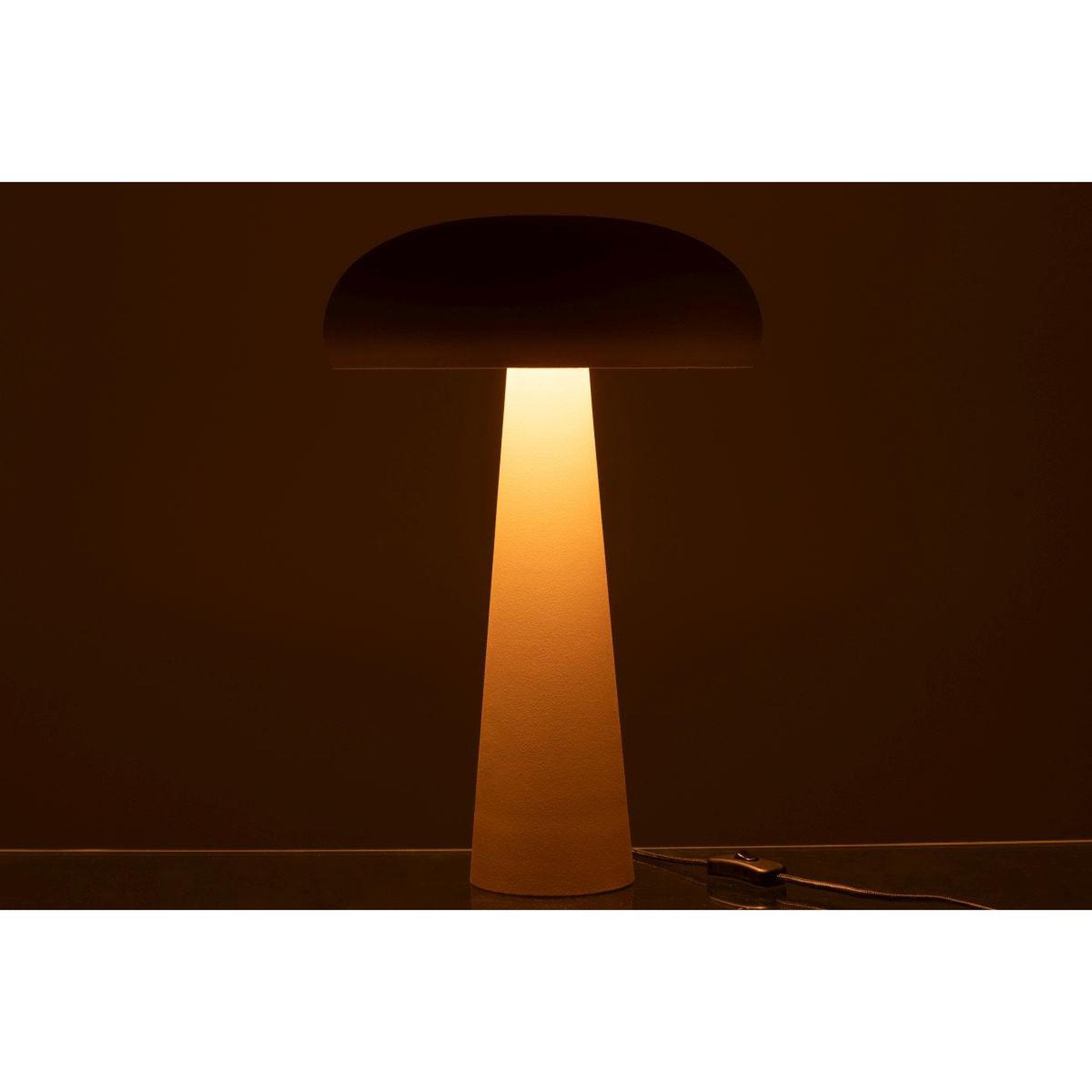 Voir la diapositive 4 : J-LINE Lampe à poser en métal  merle  43cm taupe