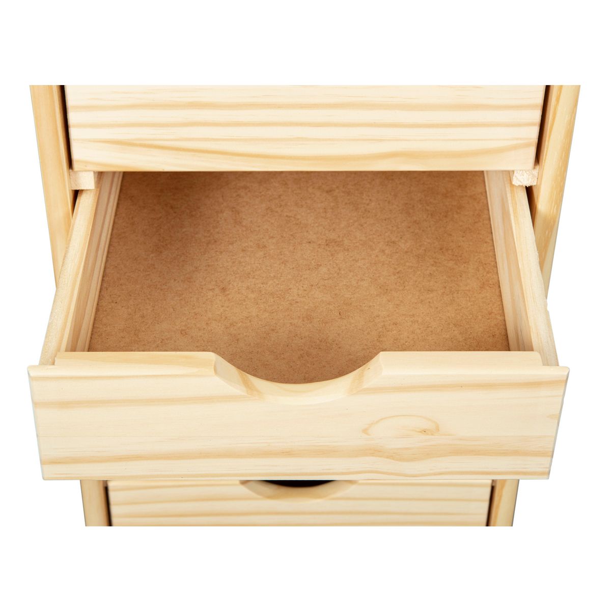 Caisson de bureau en bois massif sur roulettes 6 tiroirs ULLI