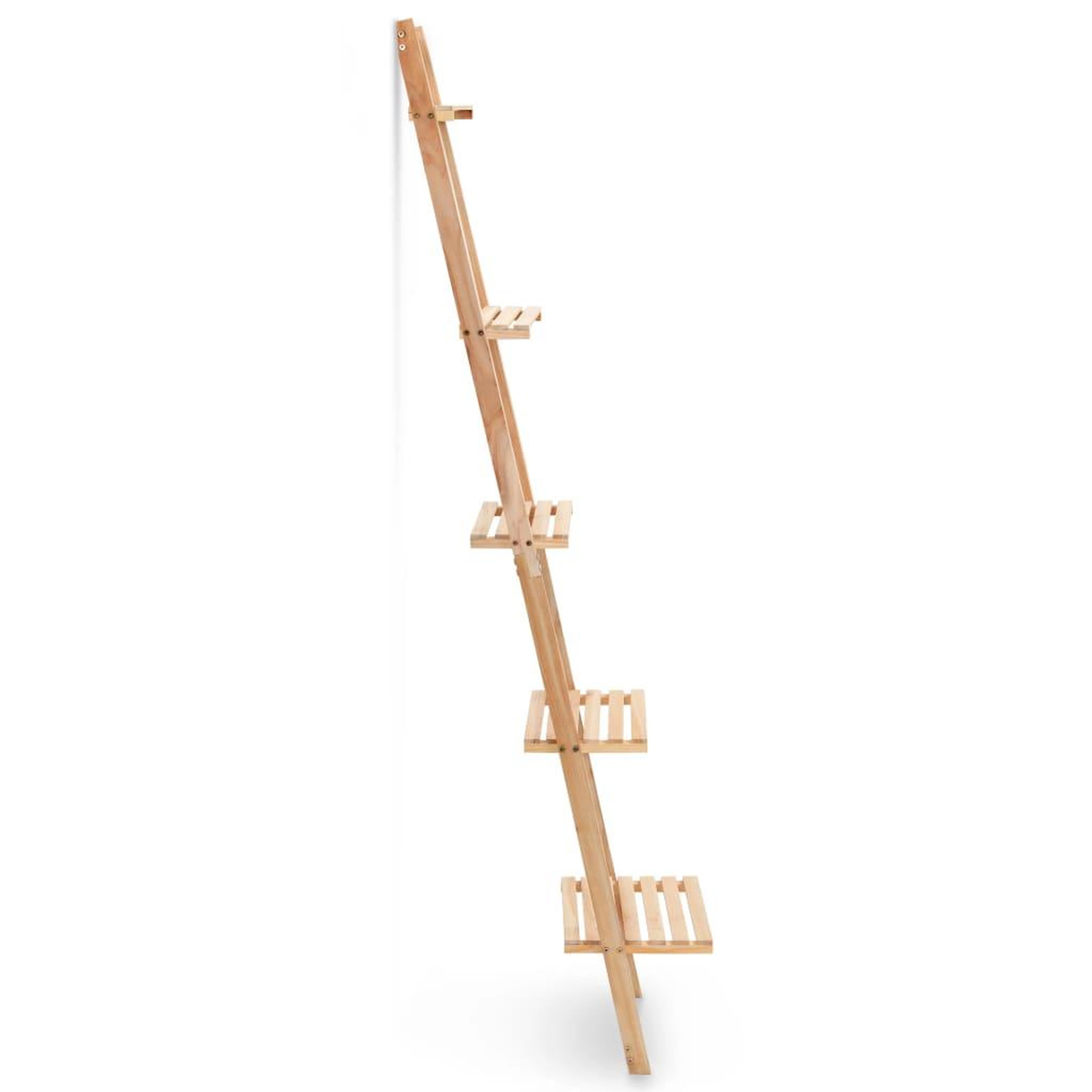 Voir la diapositive 2 : VIDAXL Etagere murale echelle bois de cedre 41,5 x 30 x 176 cm