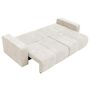Voir la diapositive 2 : BEST MOBILIER Nicole - canapé droit 4 places convertible avec coffre en tissu