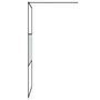 Voir la diapositive 4 : VIDAXL Paroi de douche Noir 100x195 cm Verre ESG demi-depoli