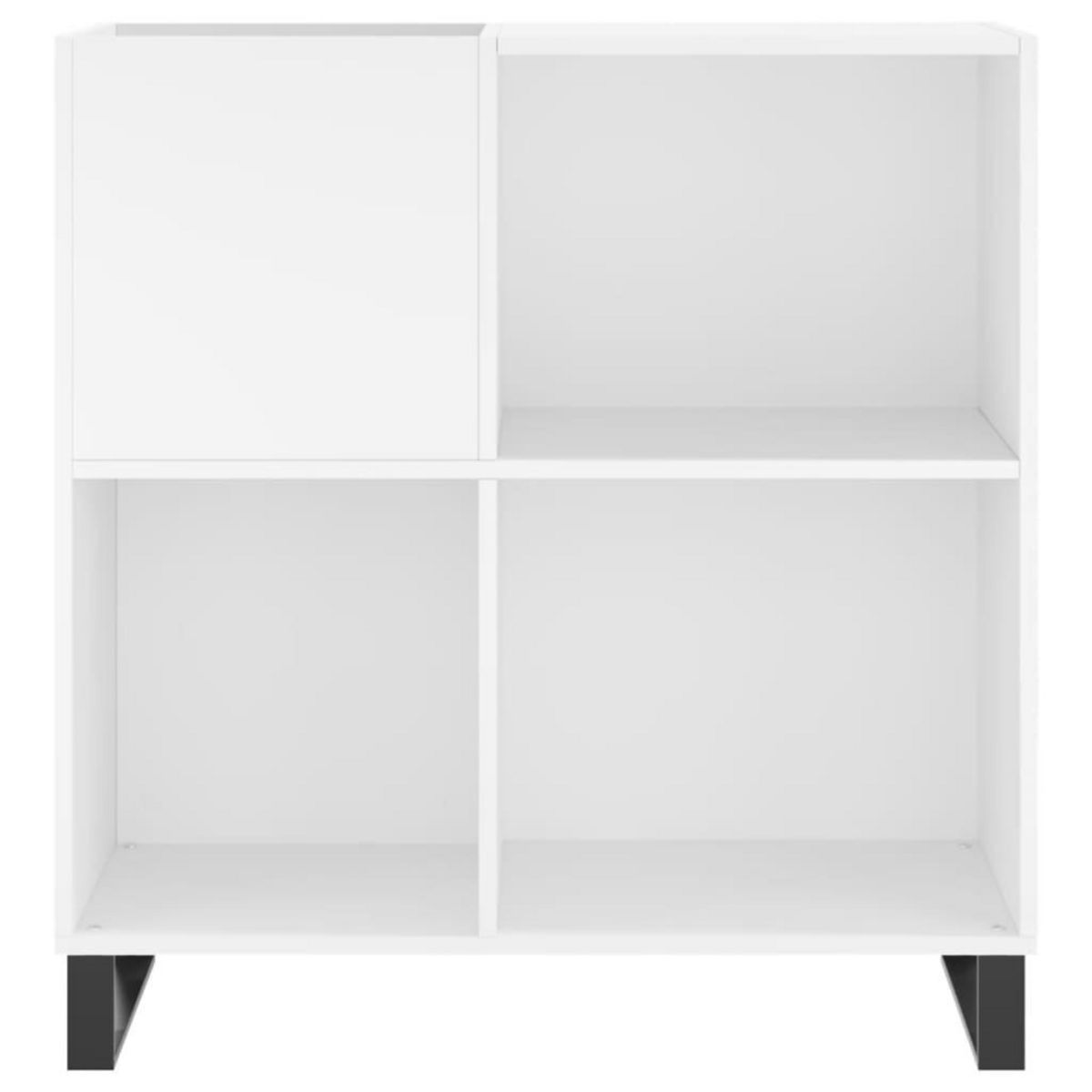 VIDAXL Armoire a disques blanc 84,5x38x89 cm bois d'ingenierie