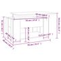 Voir la diapositive 6 : VIDAXL Table basse Sonoma gris 79x49x41 cm Bois d'ingenierie