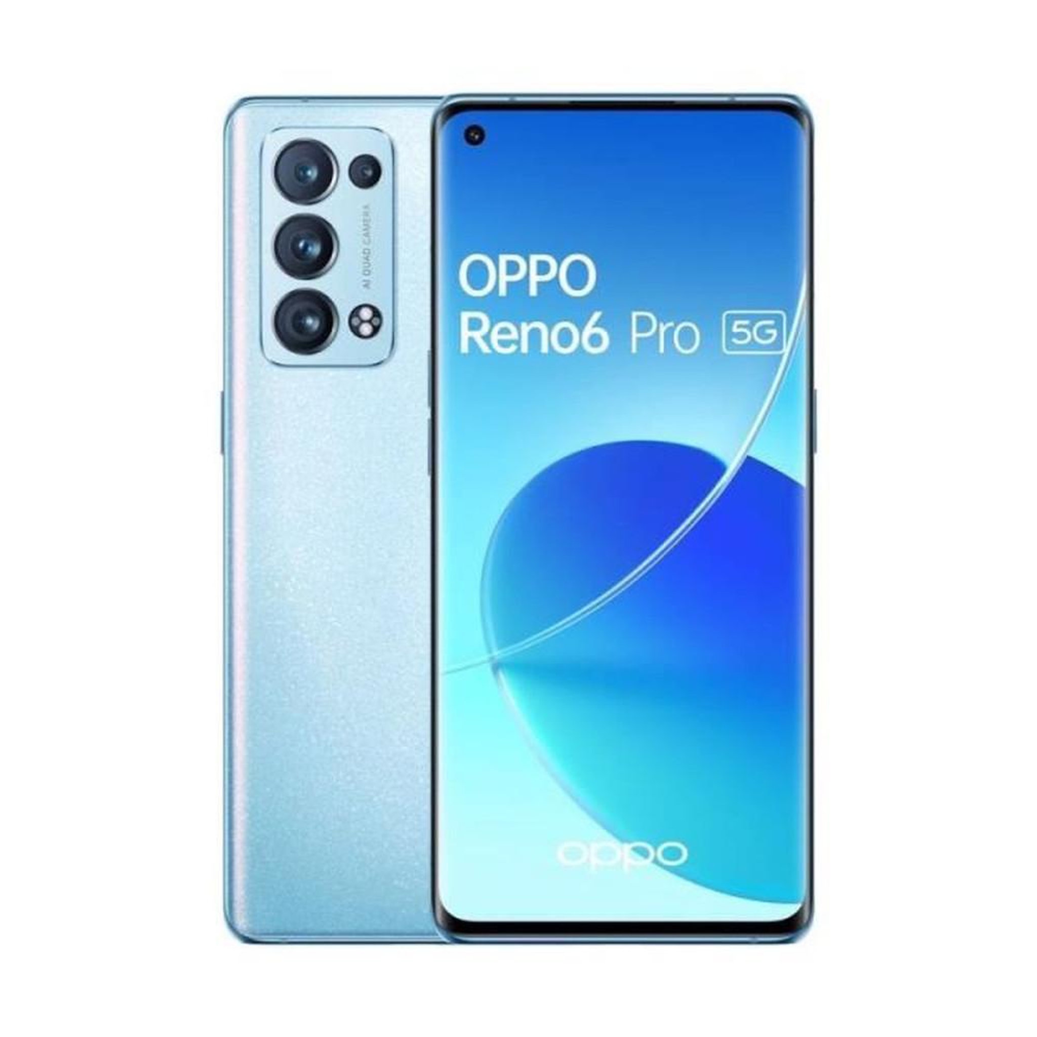 OPPO Smartphone 5G 256 Go AMOLED 90 Hz Dual SIM Bleu Arctique