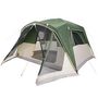 Voir la diapositive 4 : VIDAXL Tente familiale avec porche 6 personnes vert impermeable