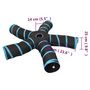 Voir la diapositive 6 : VIDAXL Tunnel pour chats a 5 voies Noir et bleu 25 cm Polyester
