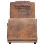 Voir la diapositive 5 : VIDAXL Chaise longue de massage avec oreiller Marron Similicuir daim