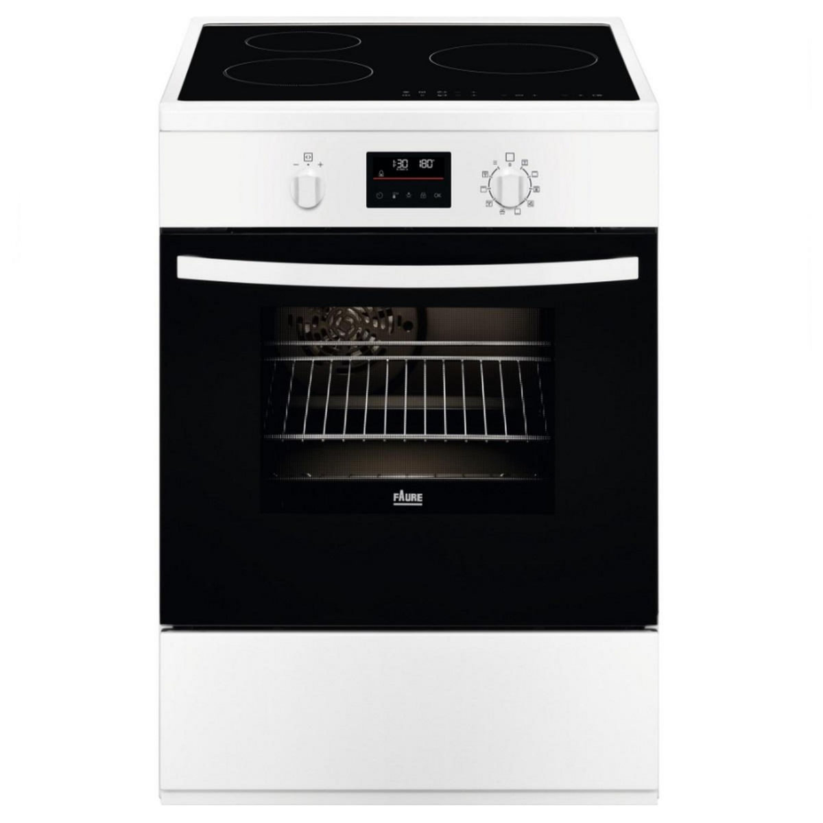 FAURE Cuisinière induction 54l 3 feux blanc - FCI6593PWA