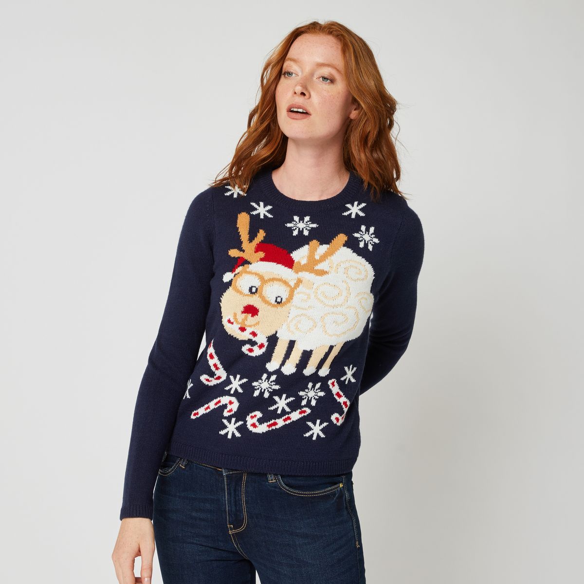 INEXTENSO Pull de noël femme 