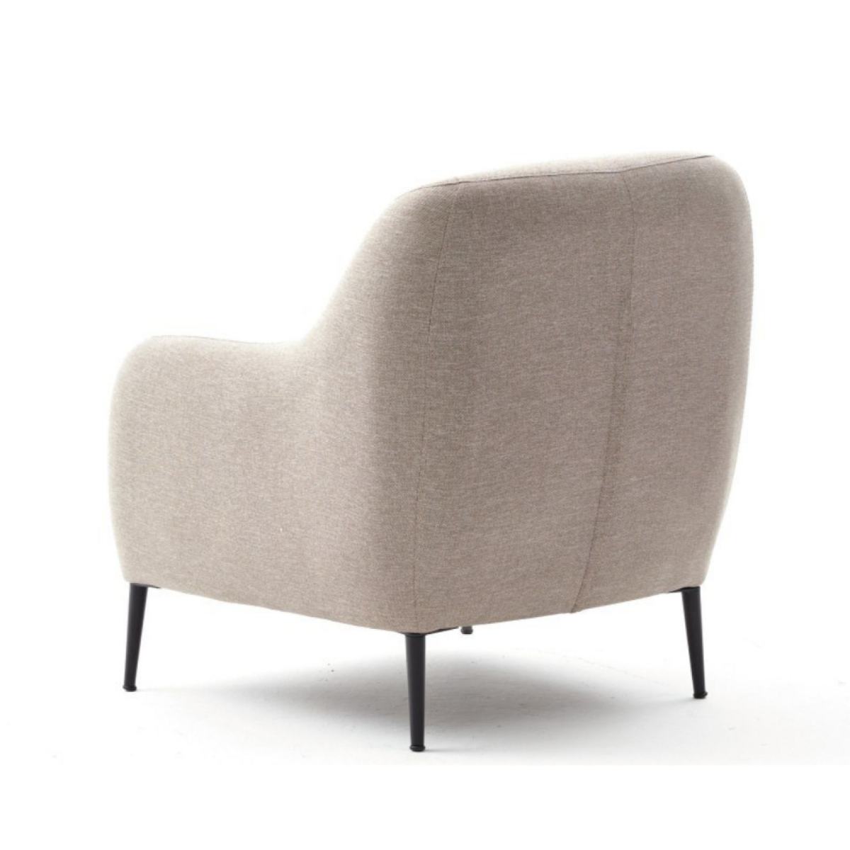 CONCEPT USINE Fauteuil beige avec coussin en lin BRISSETT