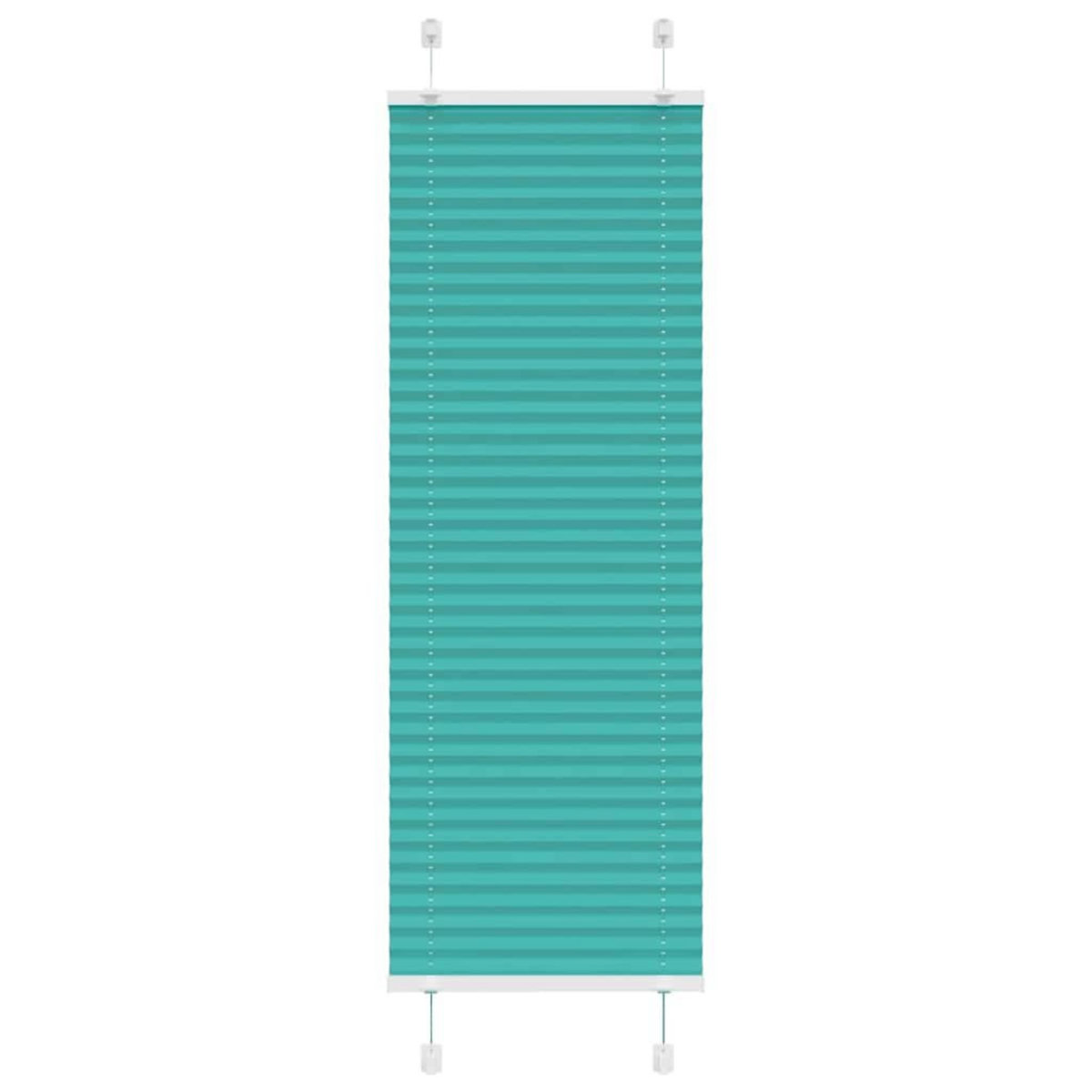 VIDAXL Store plisse vert petrole 45x150 cm largeur du tissu 44,4 cm