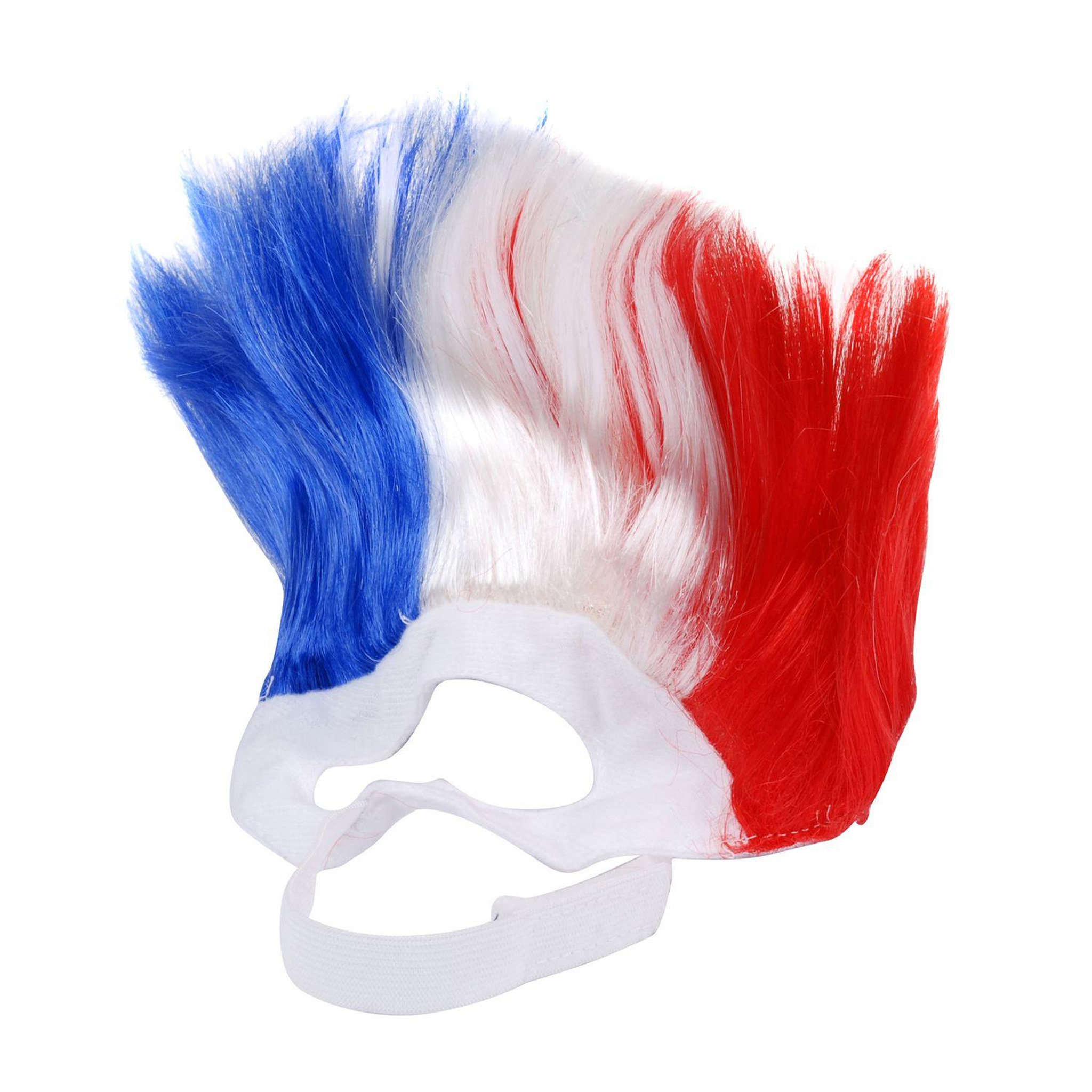 DIVERS Perruque pour chien - bleu blanc rouge