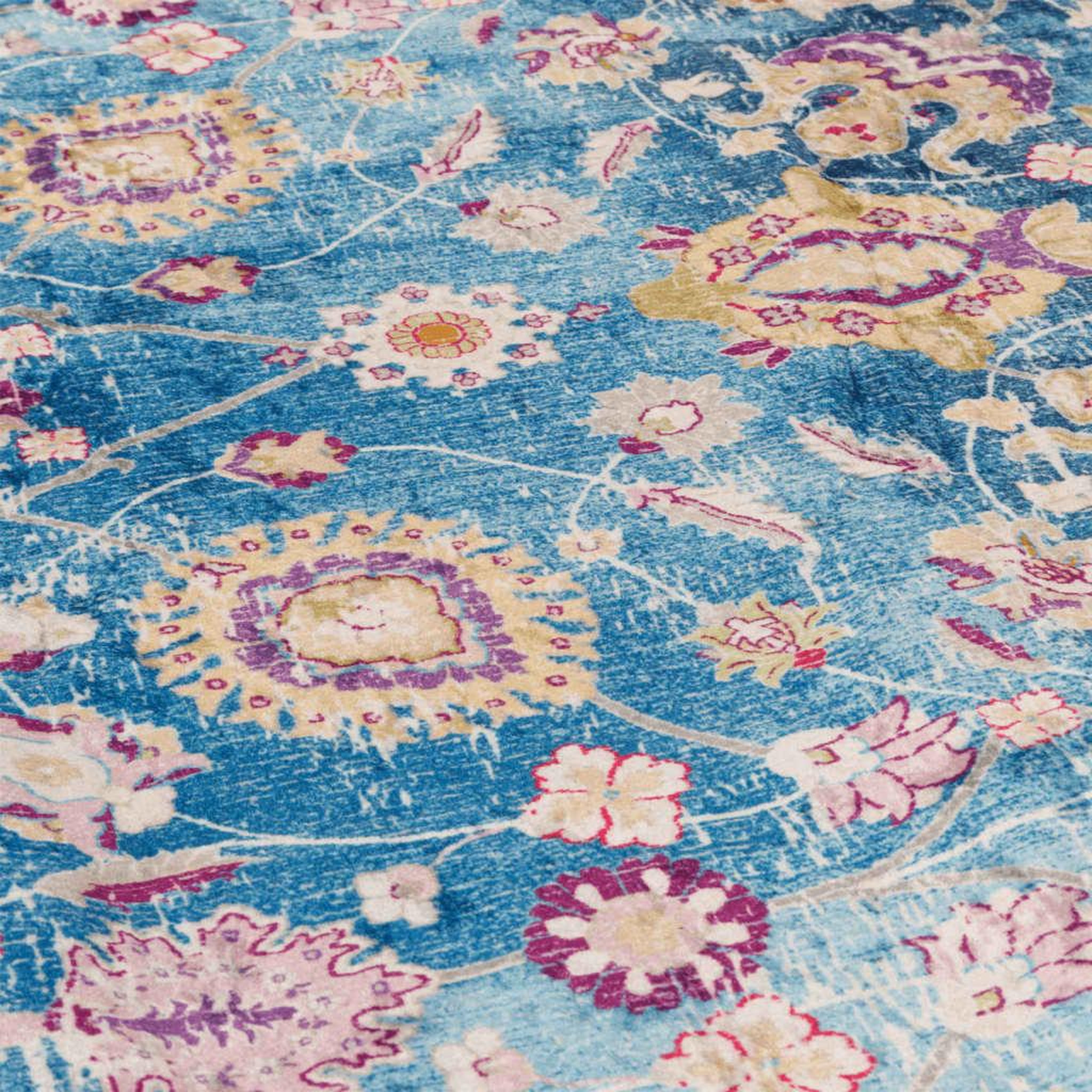 Voir la diapositive 5 : VIDAXL Tapis lavable multicolore Ø 120 cm antiderapant
