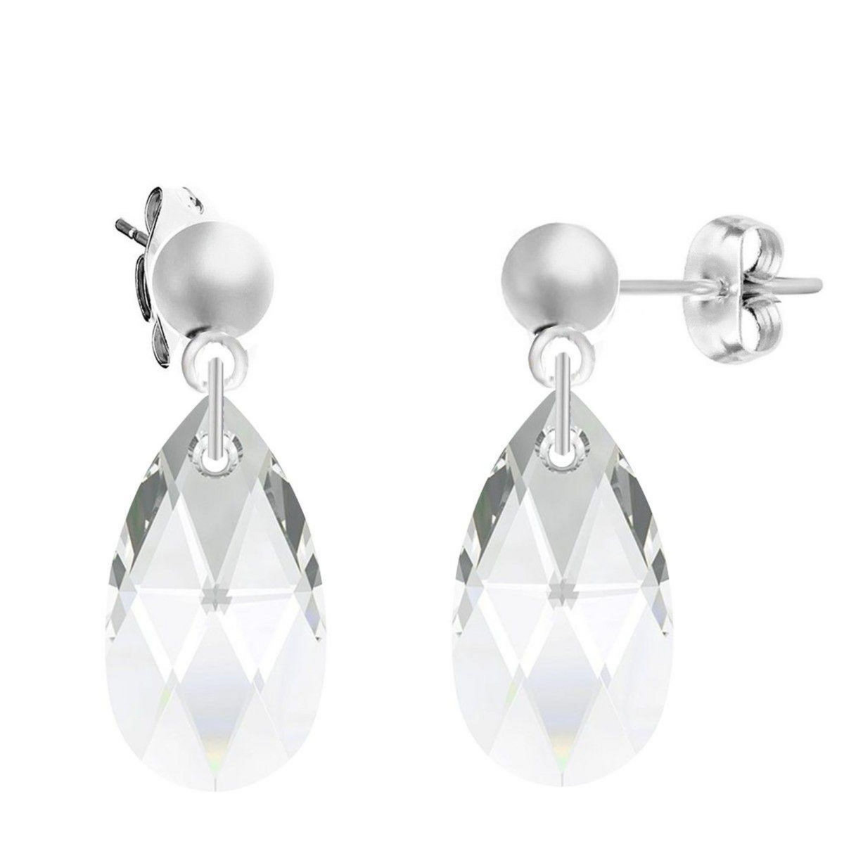 SC CRYSTAL Boucles d'oreilles SC Crystal ornées de Cristaux Scintillants