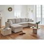 Voir la diapositive 4 : BEST MOBILIER Cyrus - canapé panoramique en u - 7 places - convertible avec coffre - en velours côtelé