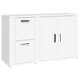 Voir la diapositive 2 : VIDAXL Buffet Blanc 100x33x59,5 cm Bois d'ingenierie
