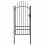 Voir la diapositive 2 : VIDAXL Portail de jardin Acier 1x2,5 m Noir