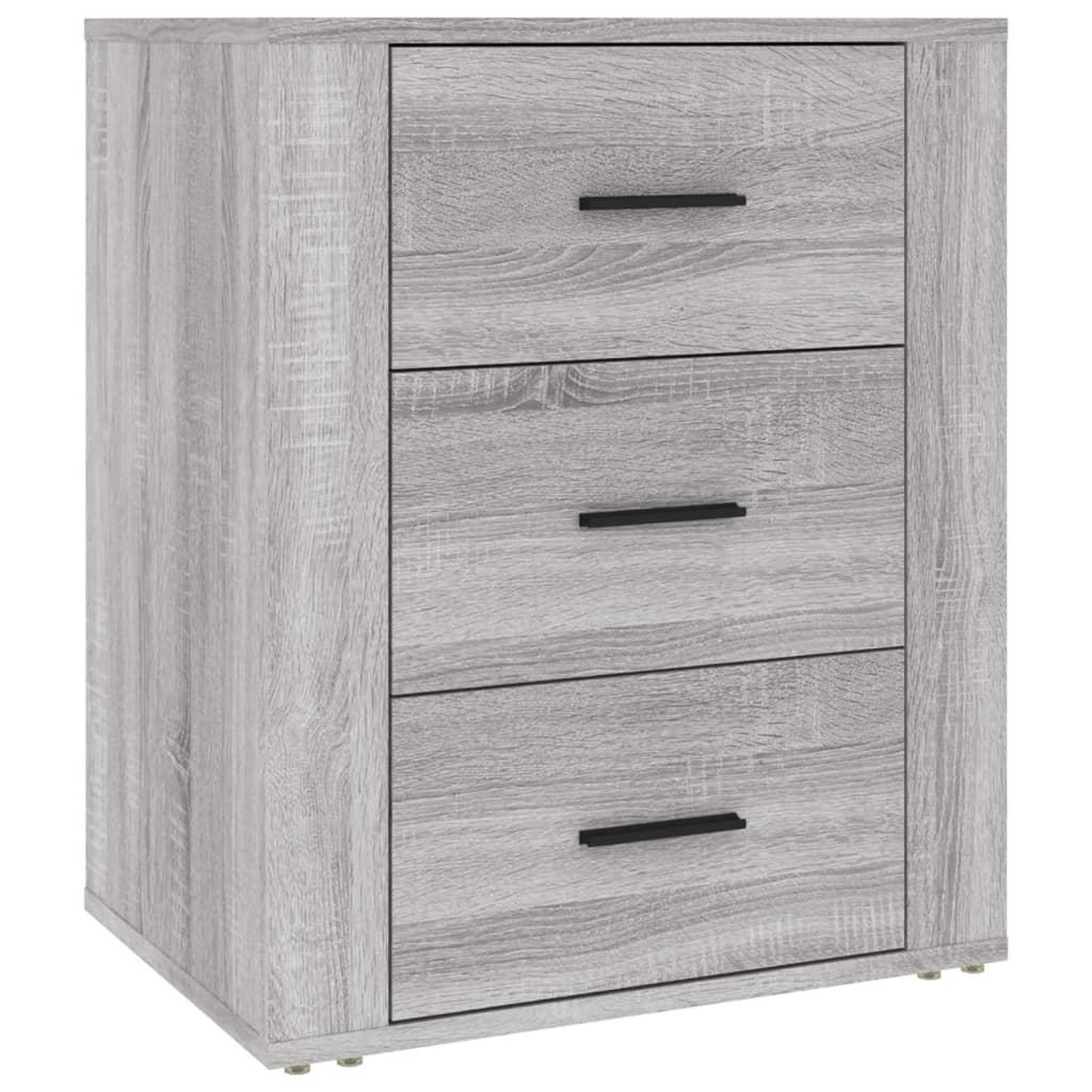 Voir la diapositive 2 : VIDAXL Table de chevet Sonoma gris 50x36x60 cm Bois d'ingenierie
