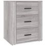 Voir la diapositive 2 : VIDAXL Table de chevet Sonoma gris 50x36x60 cm Bois d'ingenierie