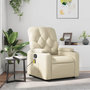 Voir la diapositive 1 : VIDAXL Fauteuil inclinable de massage Creme Similicuir