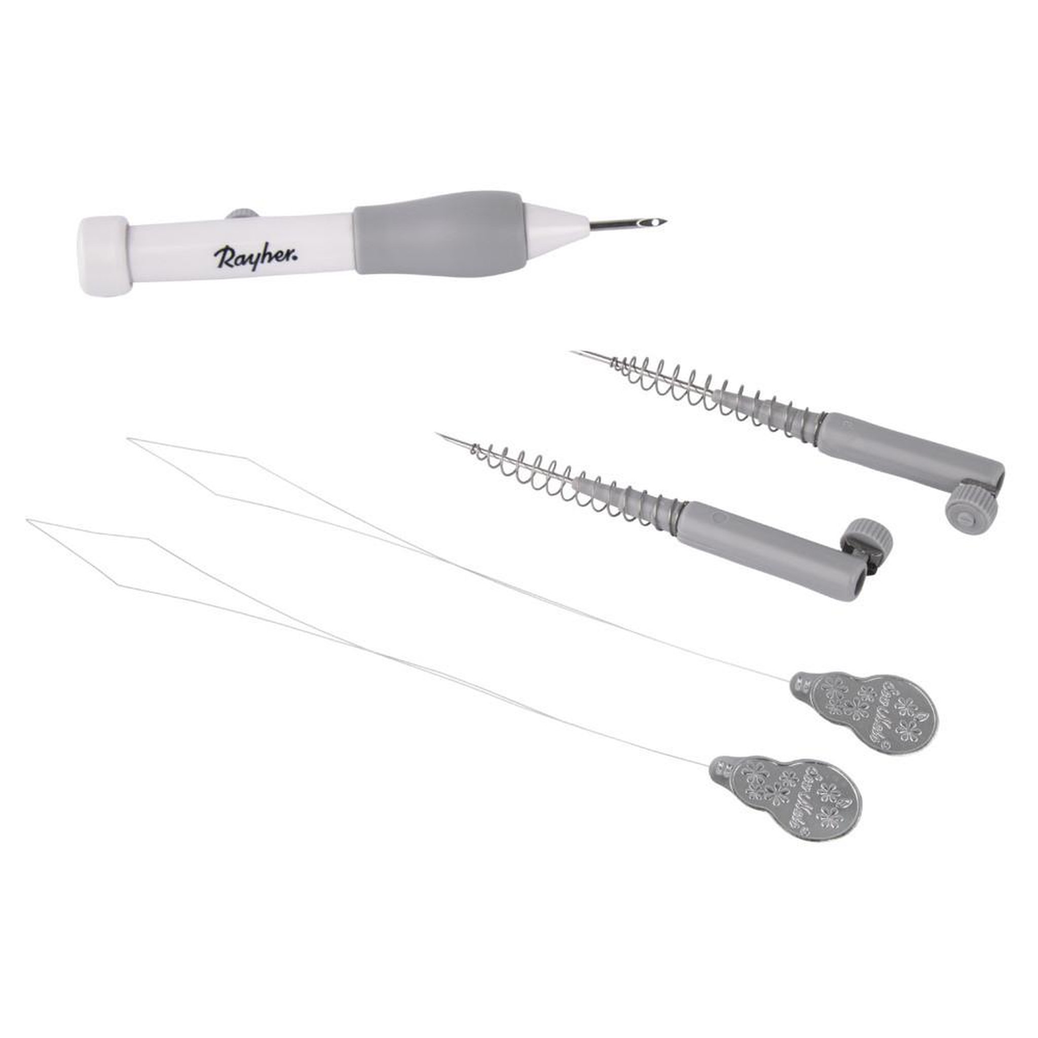 Voir la diapositive 2 : Rayher Set d'outils à punch needle - 5 pièces