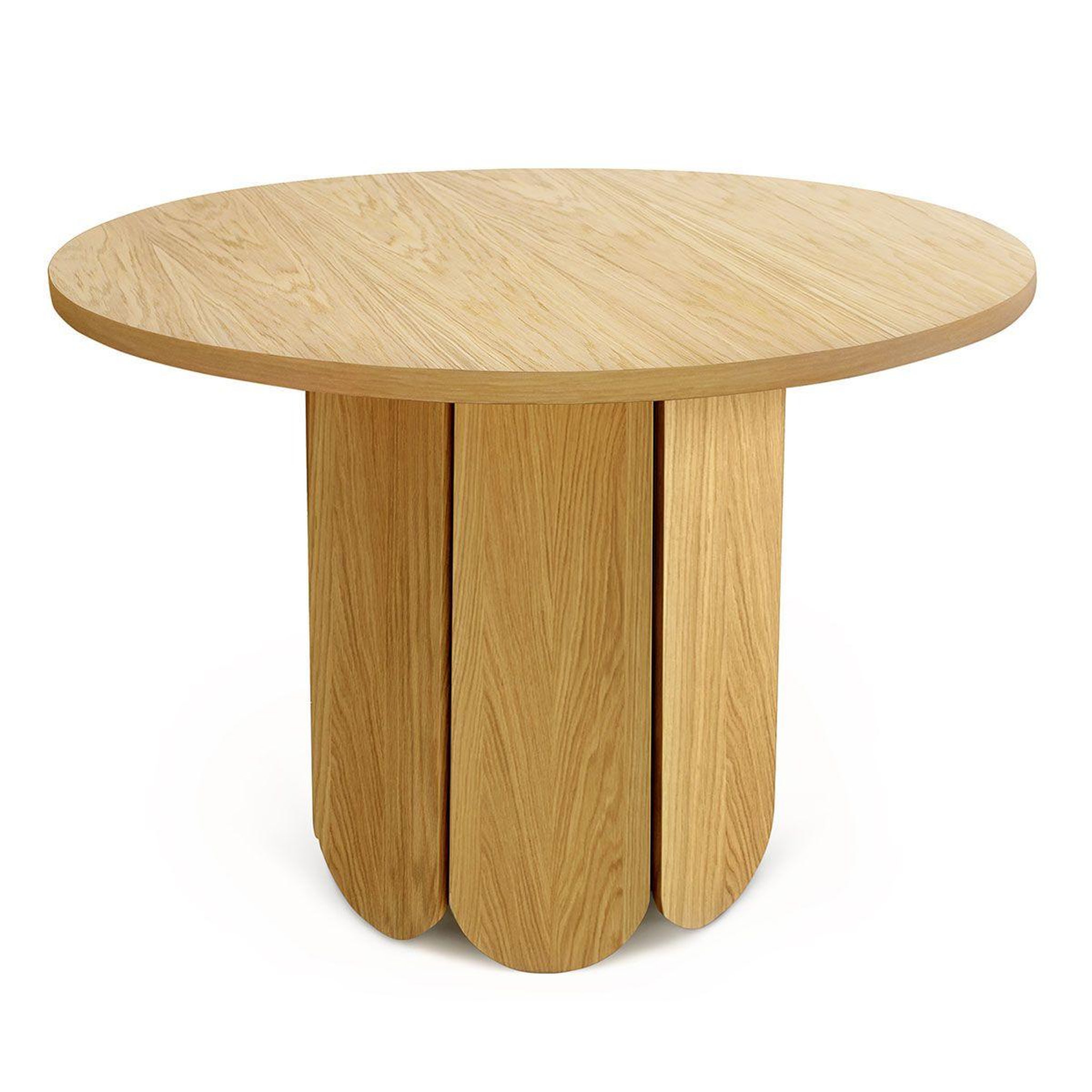 Paris Prix Table à manger ronde design  soft  98cm chêne