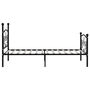 Voir la diapositive 4 : VIDAXL Cadre de lit sans matelas avec sommier a lattes metal 90x200 cm