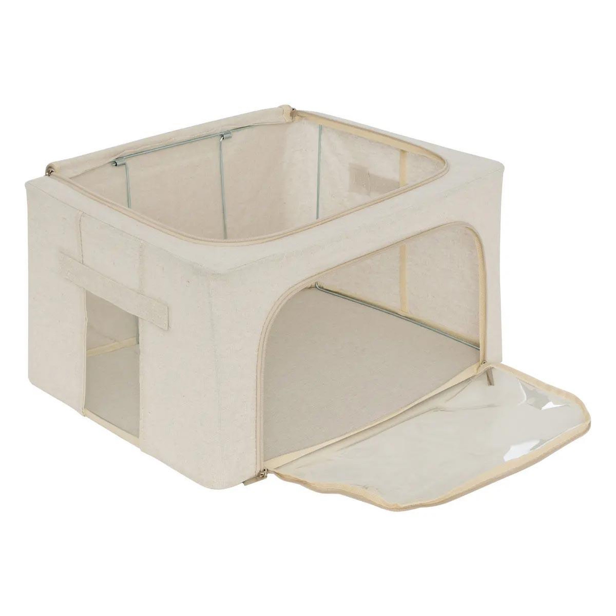 Voir la diapositive 3 : FIVE Housse de Rangement Double Ouverture  Dressy  40cm Beige