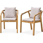 DCB GARDEN Lot de 2 fauteuils de jardin - DCB GARDEN - Serena-FT