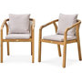 Voir la diapositive 1 : DCB GARDEN Lot de 2 fauteuils de jardin - DCB GARDEN - Serena-FT