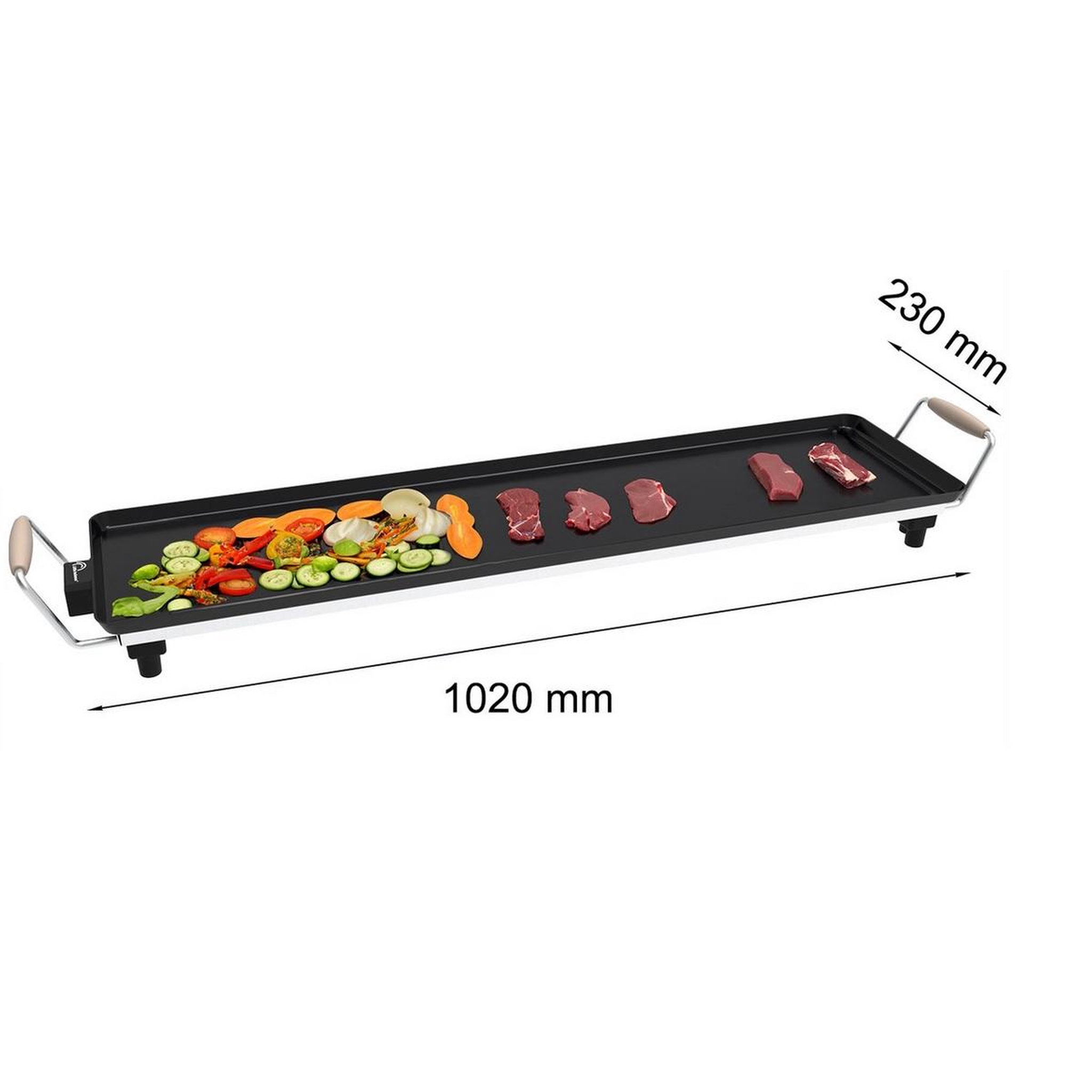 Voir la diapositive 2 : LITTLE BALANCE Plancha électrique 2000w 90x23cm - 8742