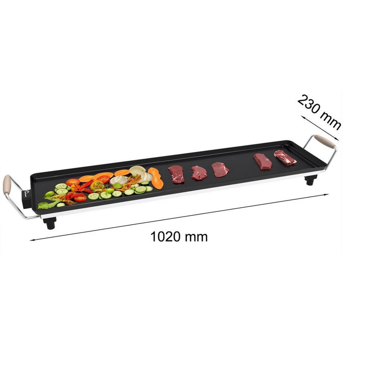 LITTLE BALANCE Plancha électrique 2000w 90x23cm - 8742