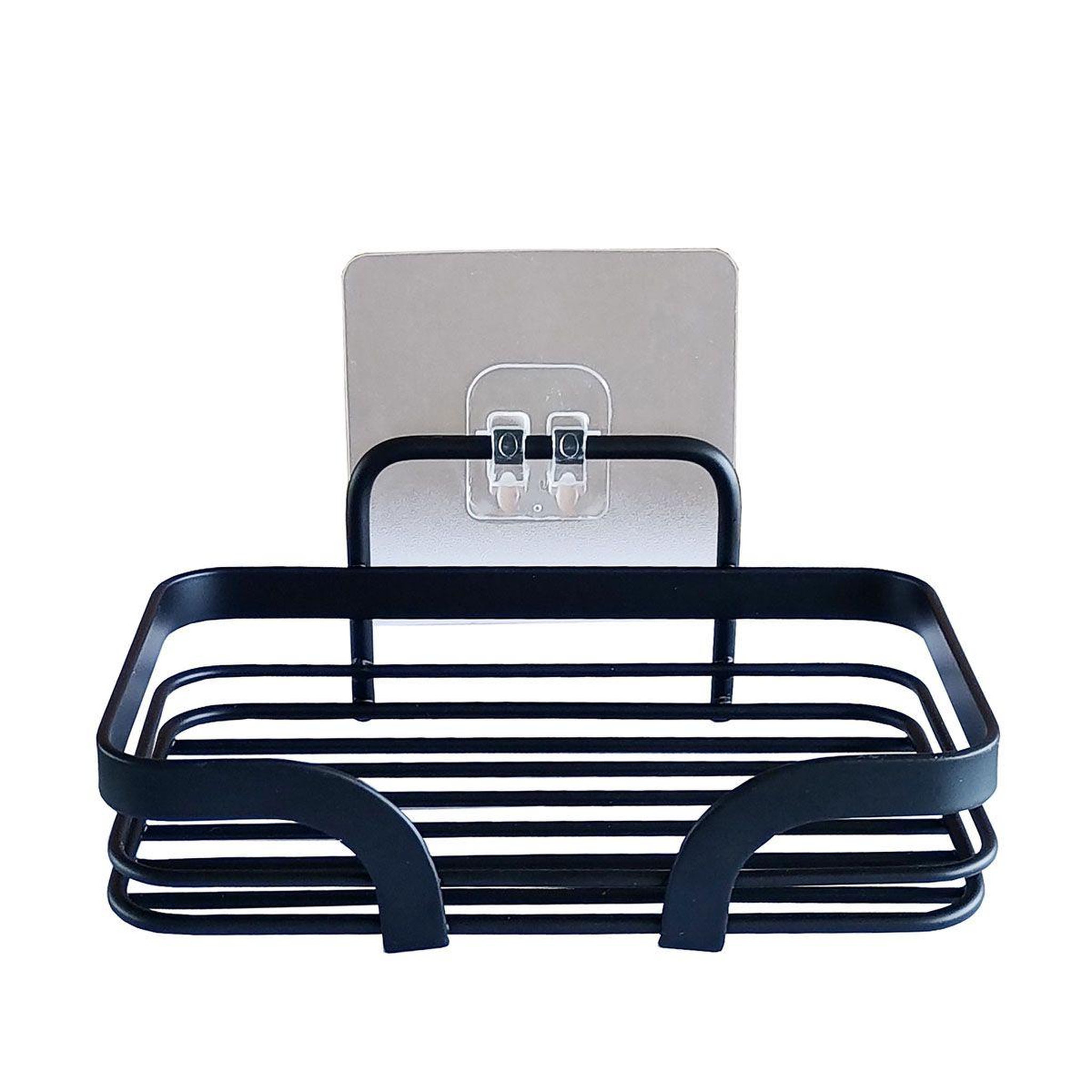 Douceur d'Intérieur Porte savon adhésif  filaire premium  14cm noir