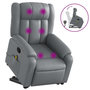 Voir la diapositive 2 : VIDAXL Fauteuil inclinable de massage Gris Similicuir