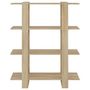 Voir la diapositive 3 : VIDAXL Bibliotheque/Separateur de piece Chene Sonoma 100x30x123,5 cm