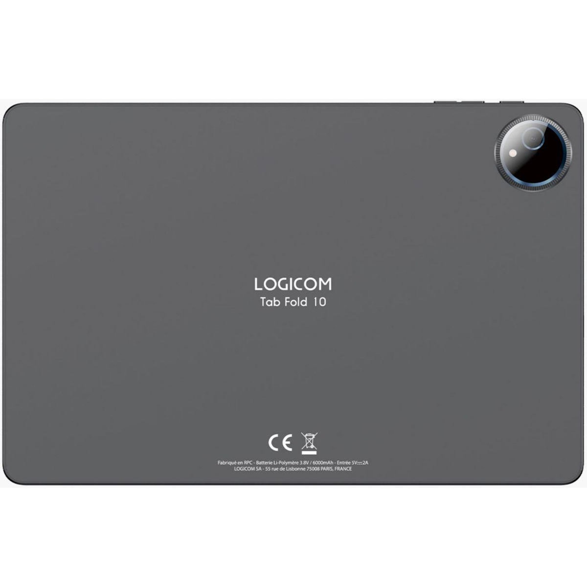 Logicom Tablette Android Tab Fold 10 Noir 128Go