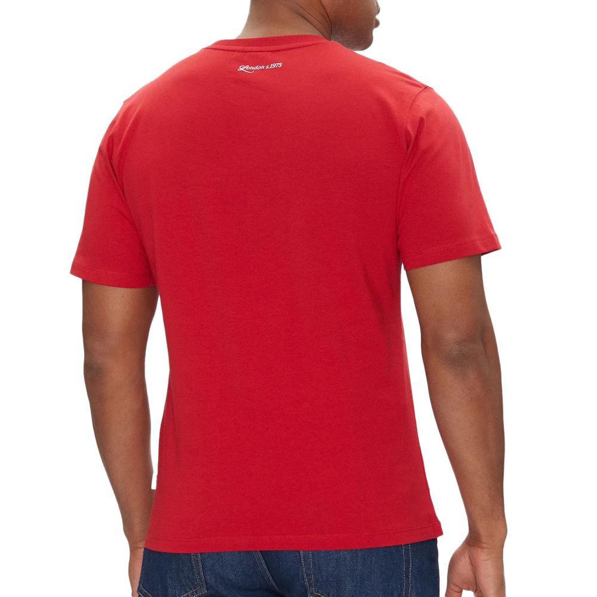 Voir la diapositive 2 : Pepe Jeans T-shirt Rouge Homme Pepe Jeans Daxton