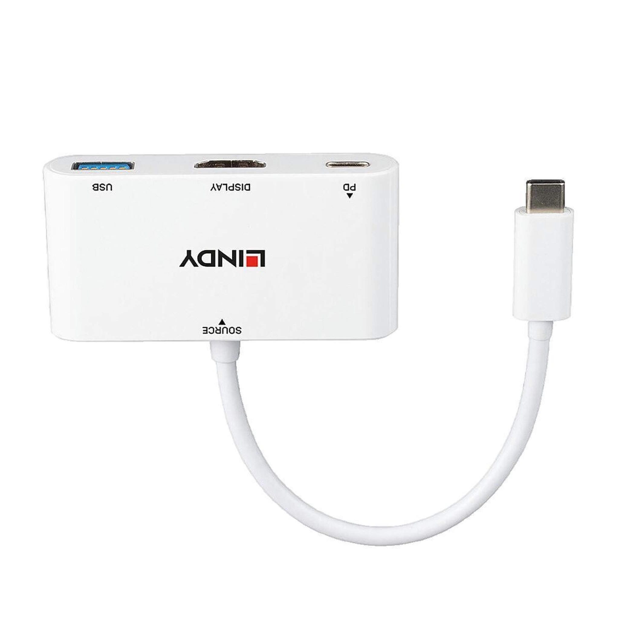 Voir la diapositive 2 : LINDY Adaptateur USB 3.1 Type C vers HDMI Lindy 43340