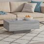 Voir la diapositive 3 : VIDAXL Table basse Sonoma gris 85x55x31 cm Bois d'ingenierie