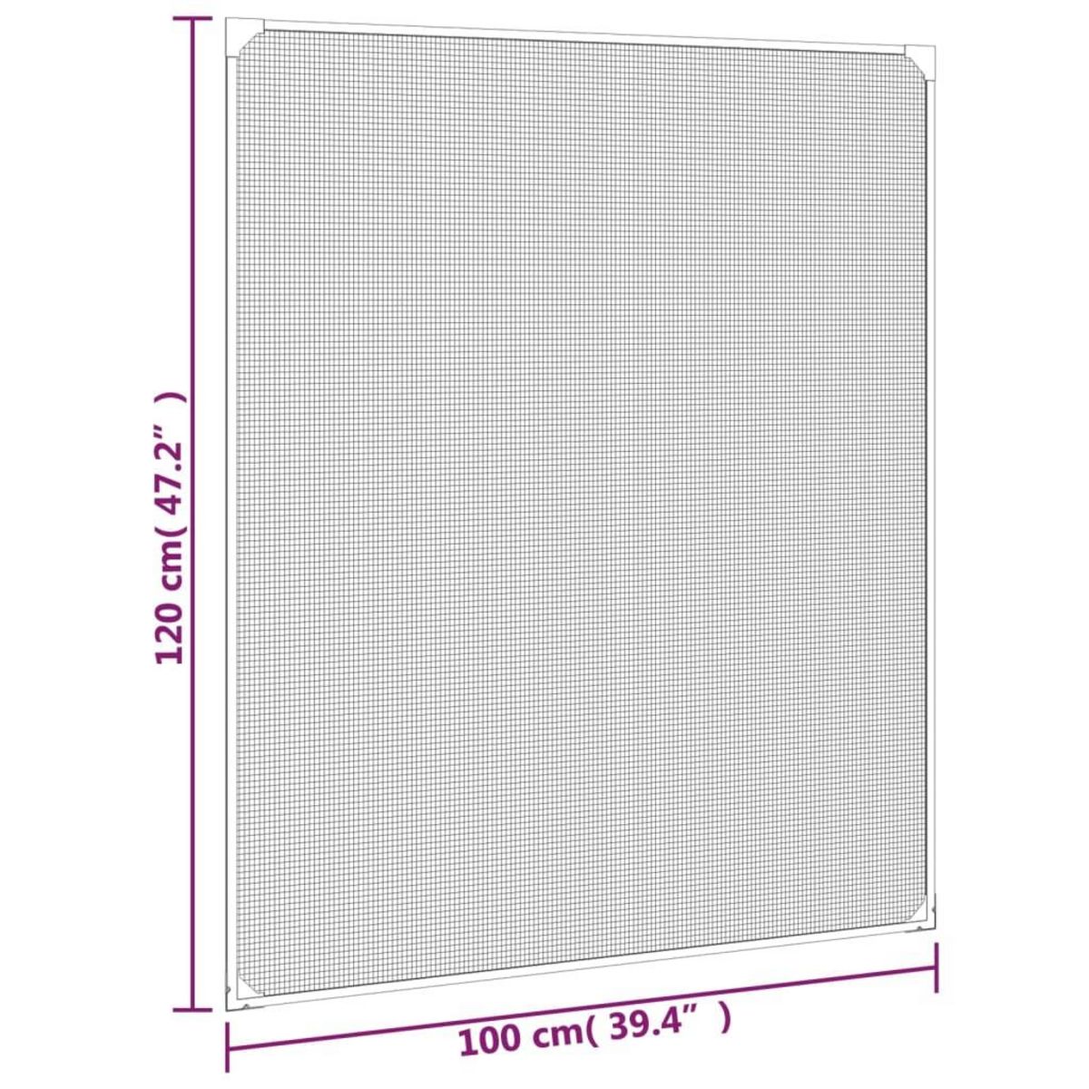 VIDAXL Moustiquaire magnetique pour fenetres blanc 100x120 cm