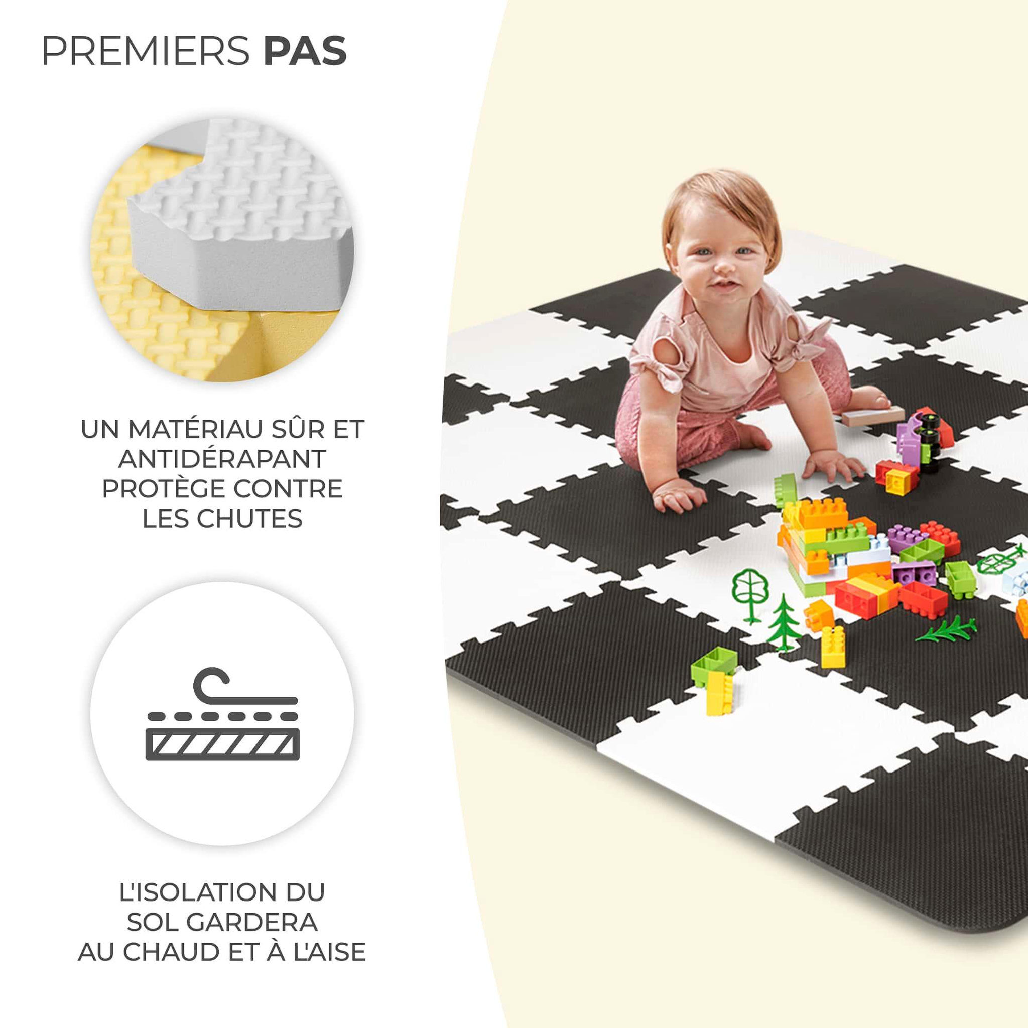 Voir la diapositive 3 : KINDERKRAFT Tapis de jeu puzzle pour enfants - mousse douce et antidérapante