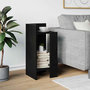 Voir la diapositive 3 : VIDAXL Table d'appoint avec etagere noir 25,5x27x60 cm