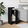 Voir la diapositive 3 : VIDAXL Table d'appoint avec etagere noir 25,5x27x60 cm