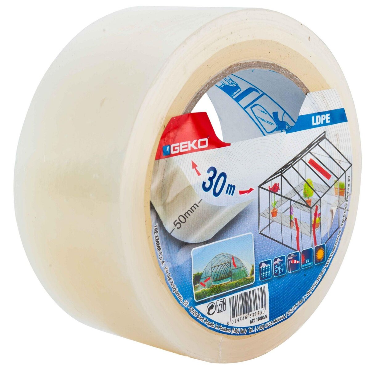 Geko Bande adhésive répare serre 30m x 5cm