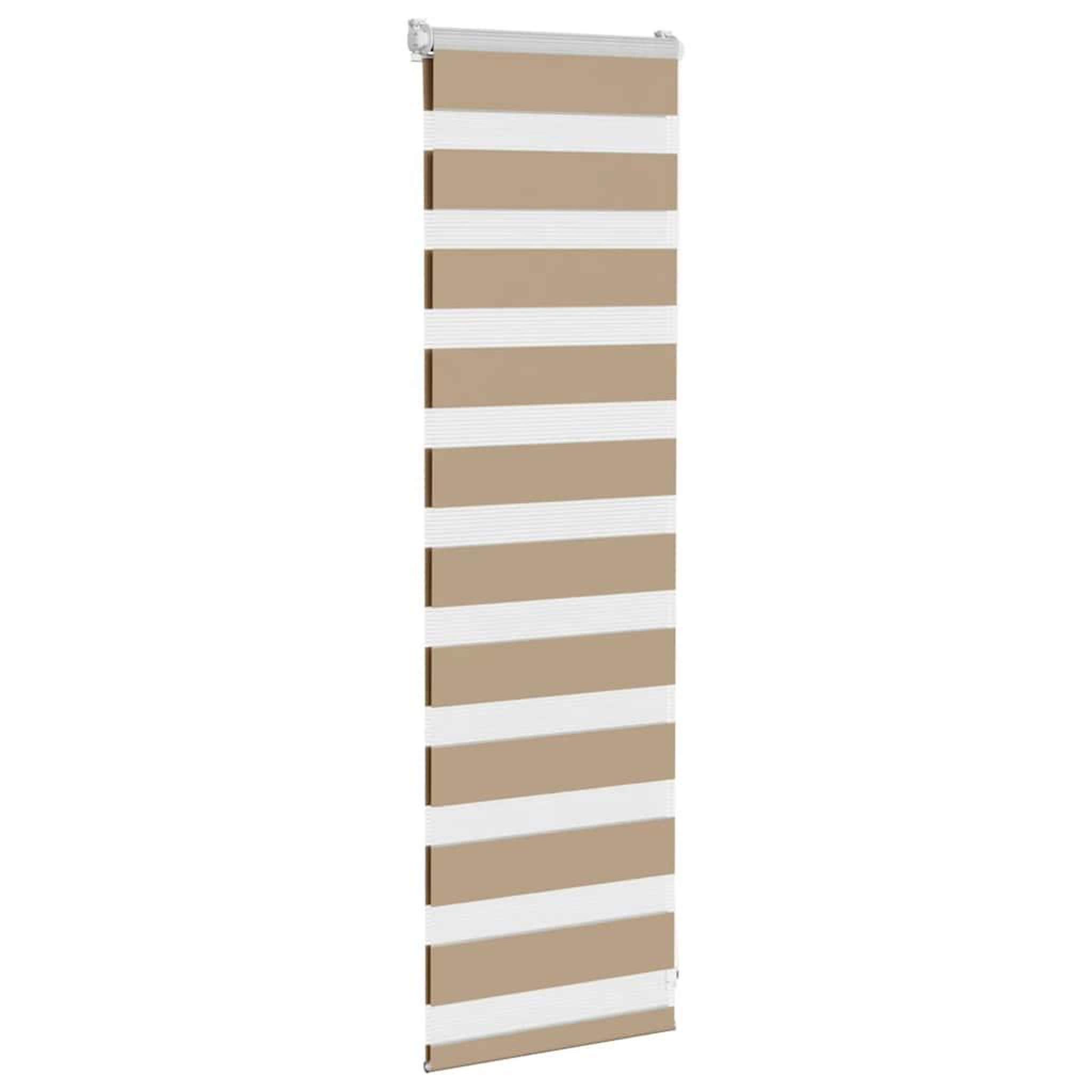 Voir la diapositive 3 : VIDAXL Store zebre marron sable largeur du tissu 45,9 cm polyester
