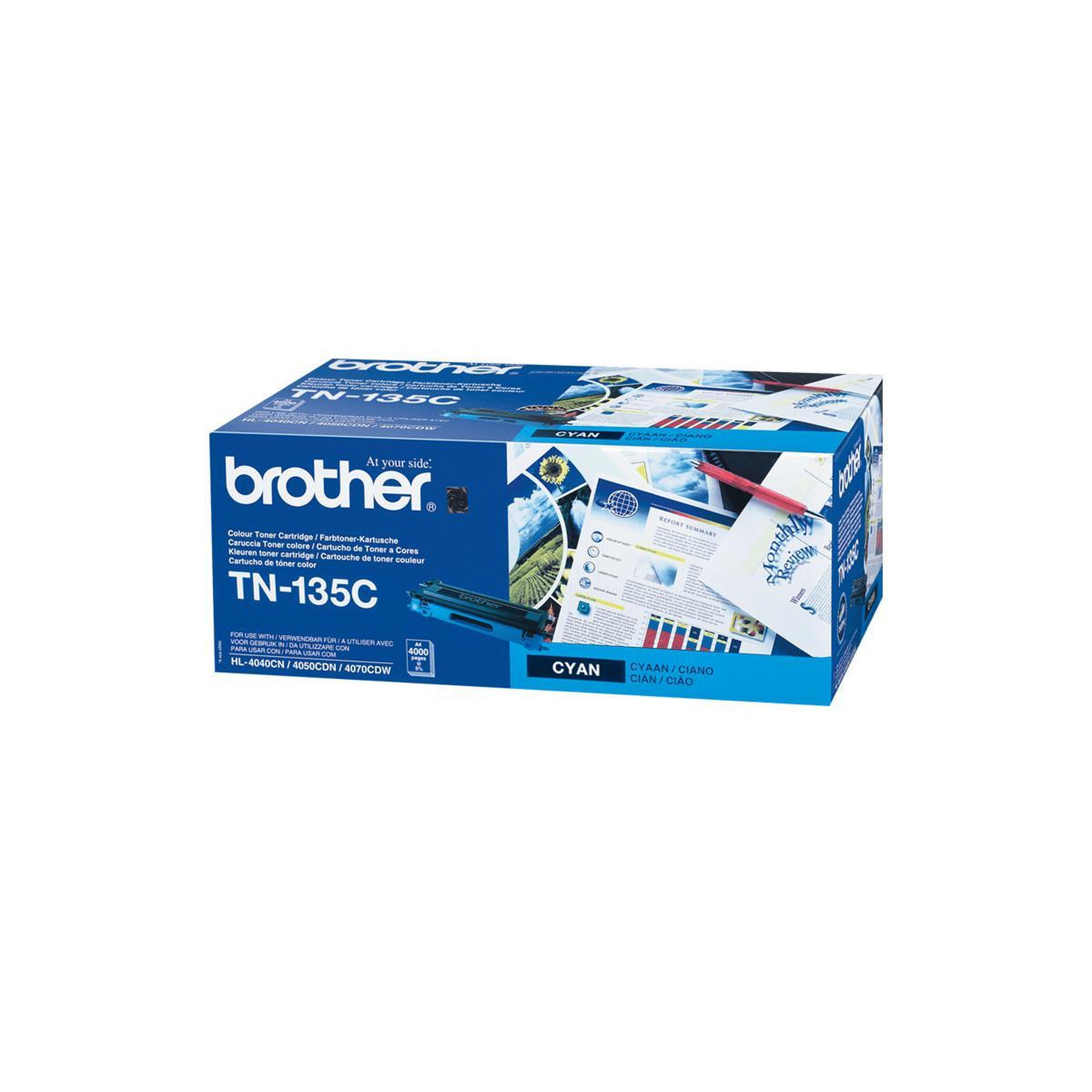 Voir la diapositive 3 : Brother Brother Toner TN-135 TN135 Cyan 4k (TN135C)