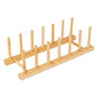 Voir la diapositive 1 : FIVE Rack de Rangement 6 Assiettes  Bambou  30cm Naturel