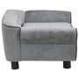 Voir la diapositive 4 : VIDAXL Canape pour chien Gris 72x45x30 cm Peluche
