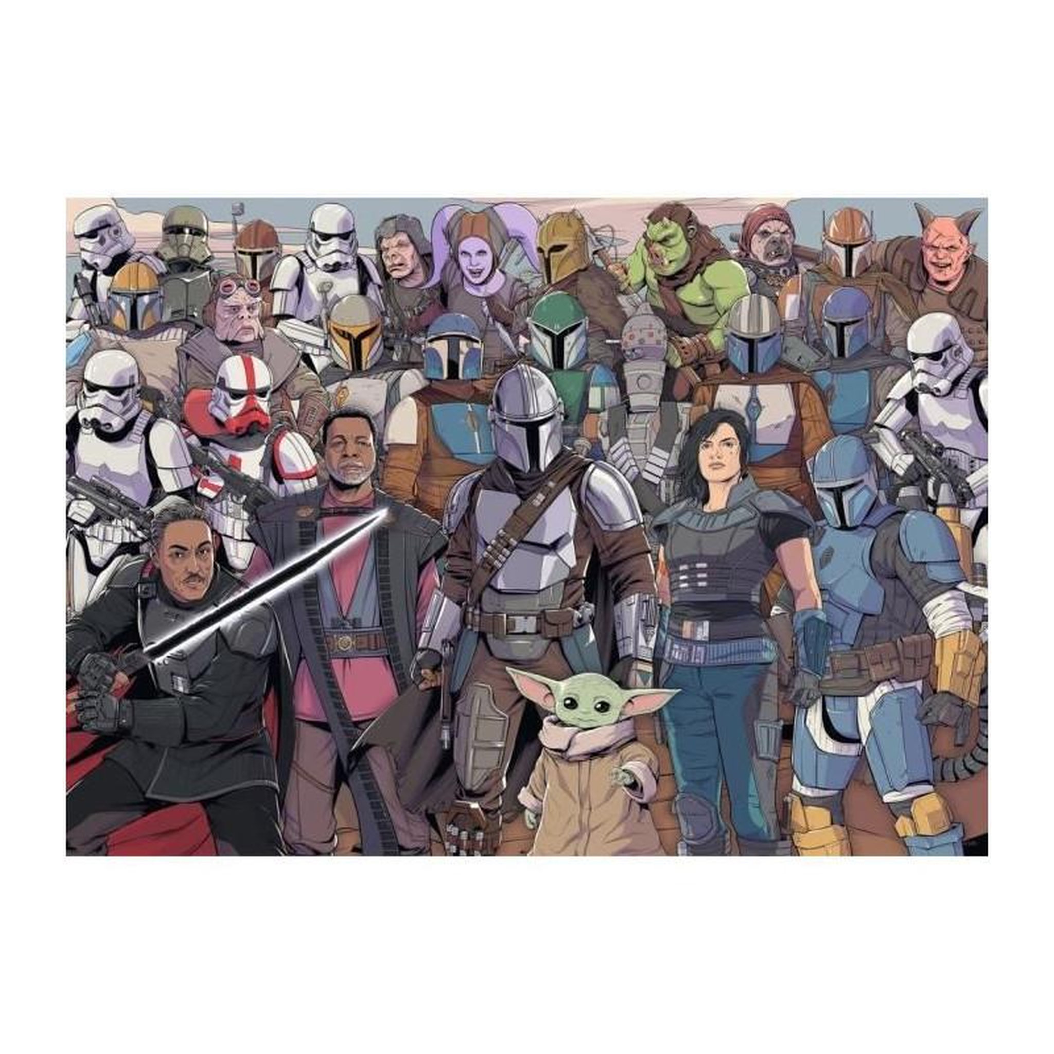 Voir la diapositive 2 : RAVENSBURGER STAR WARS Puzzle 1000 pieces - Baby Yoda - Ravensburger - Puzzle adultes - Collection Challenge Puzzle - Des 14 ans