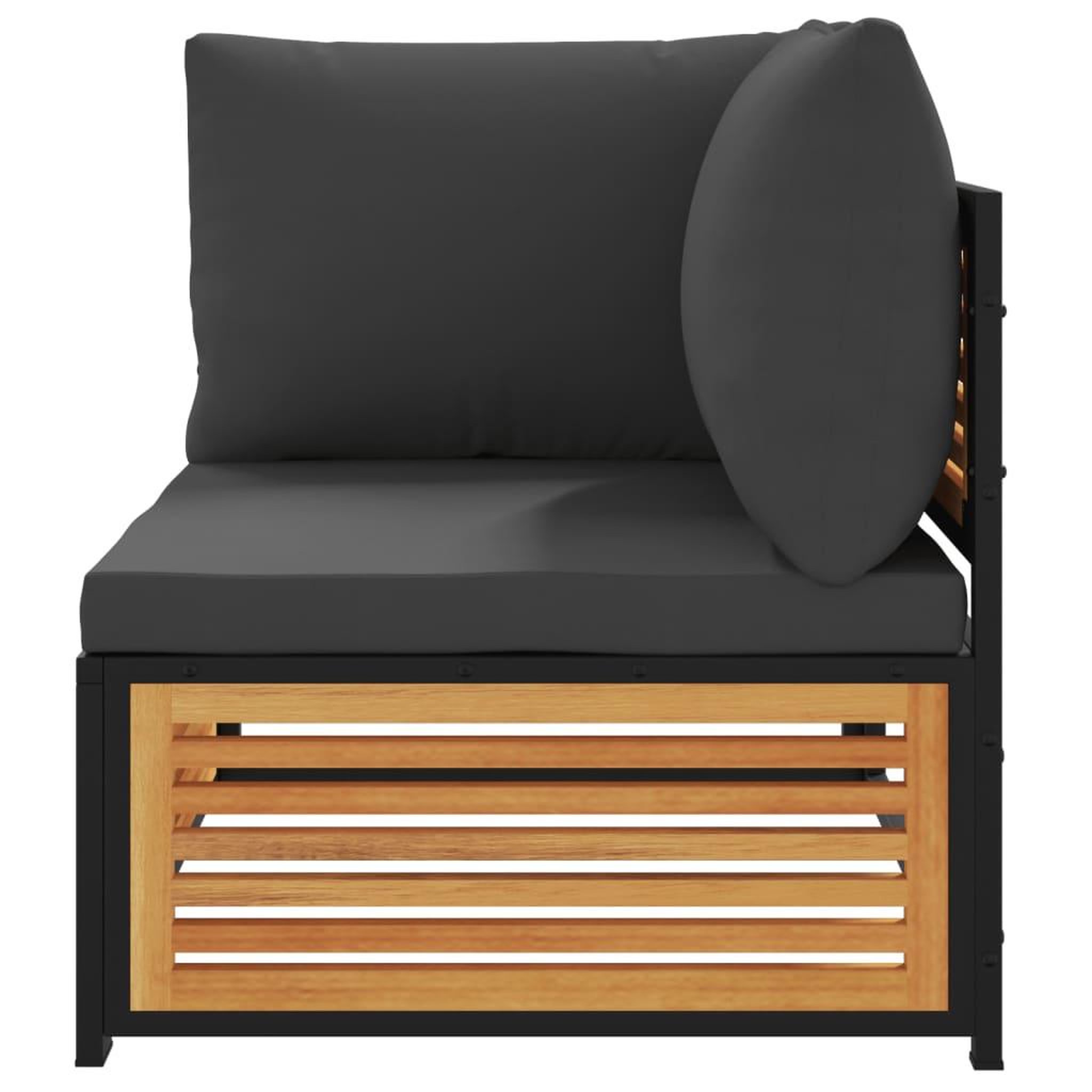 Voir la diapositive 5 : VIDAXL Salon de jardin avec coussins 2 pcs bois massif acacia